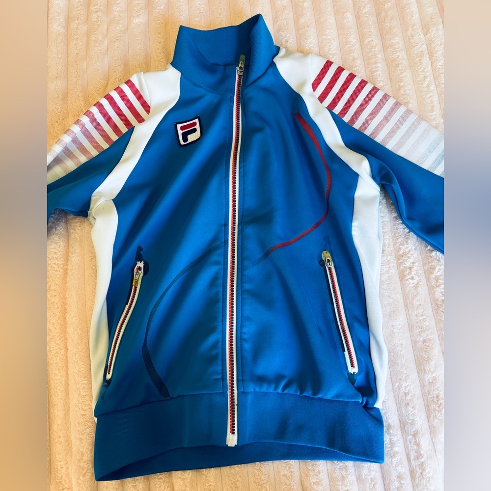 Fila Blue and White Athletic Track Suit Korea Vintage Women’s Small - Picture 9 of 15